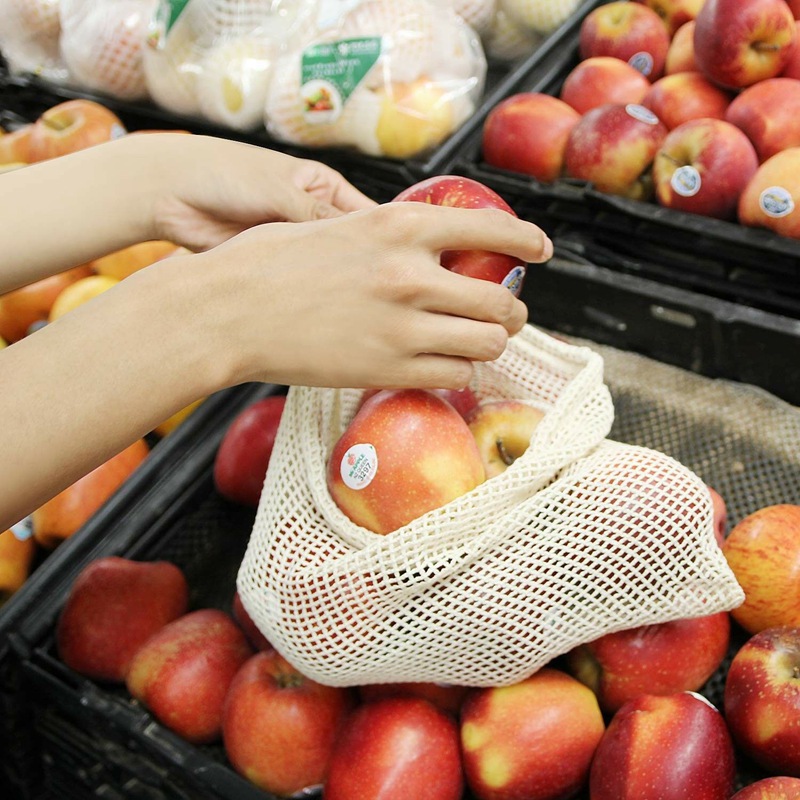 Sacos de armazenamento de legumes para frutas e verduras para compras